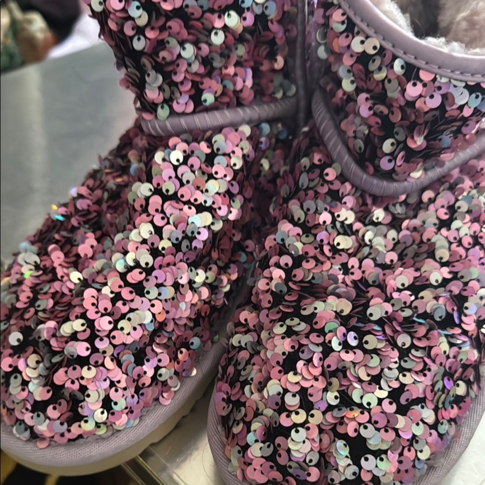 UGG Lavender Sequin Boots